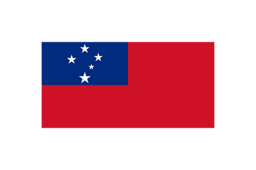 Samoa Flag DTF Printed