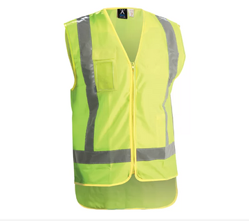 Customizable Hi-Viz Yellow Safety Vest