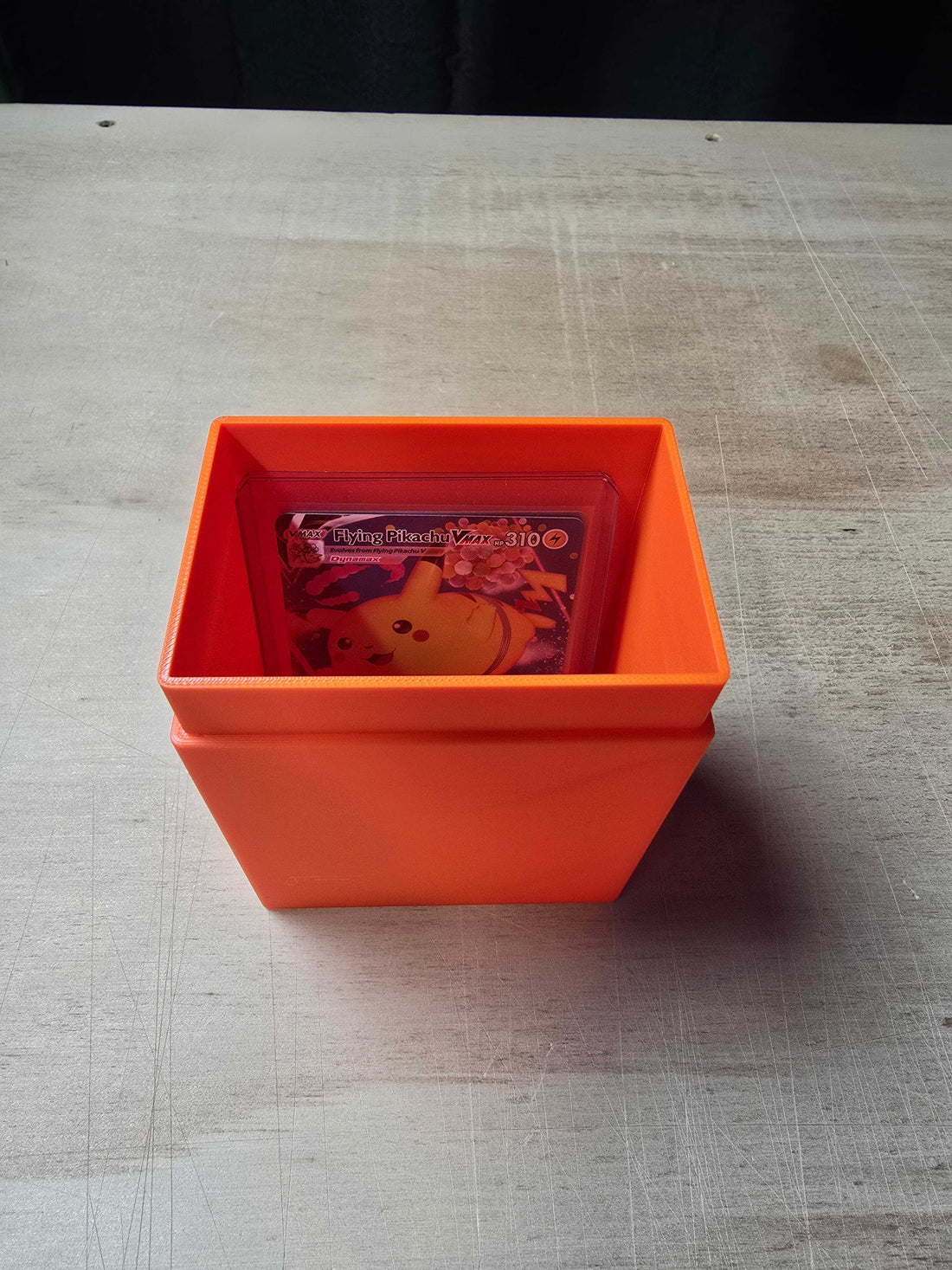 Trading Card Top Loader Storage Box with Lid