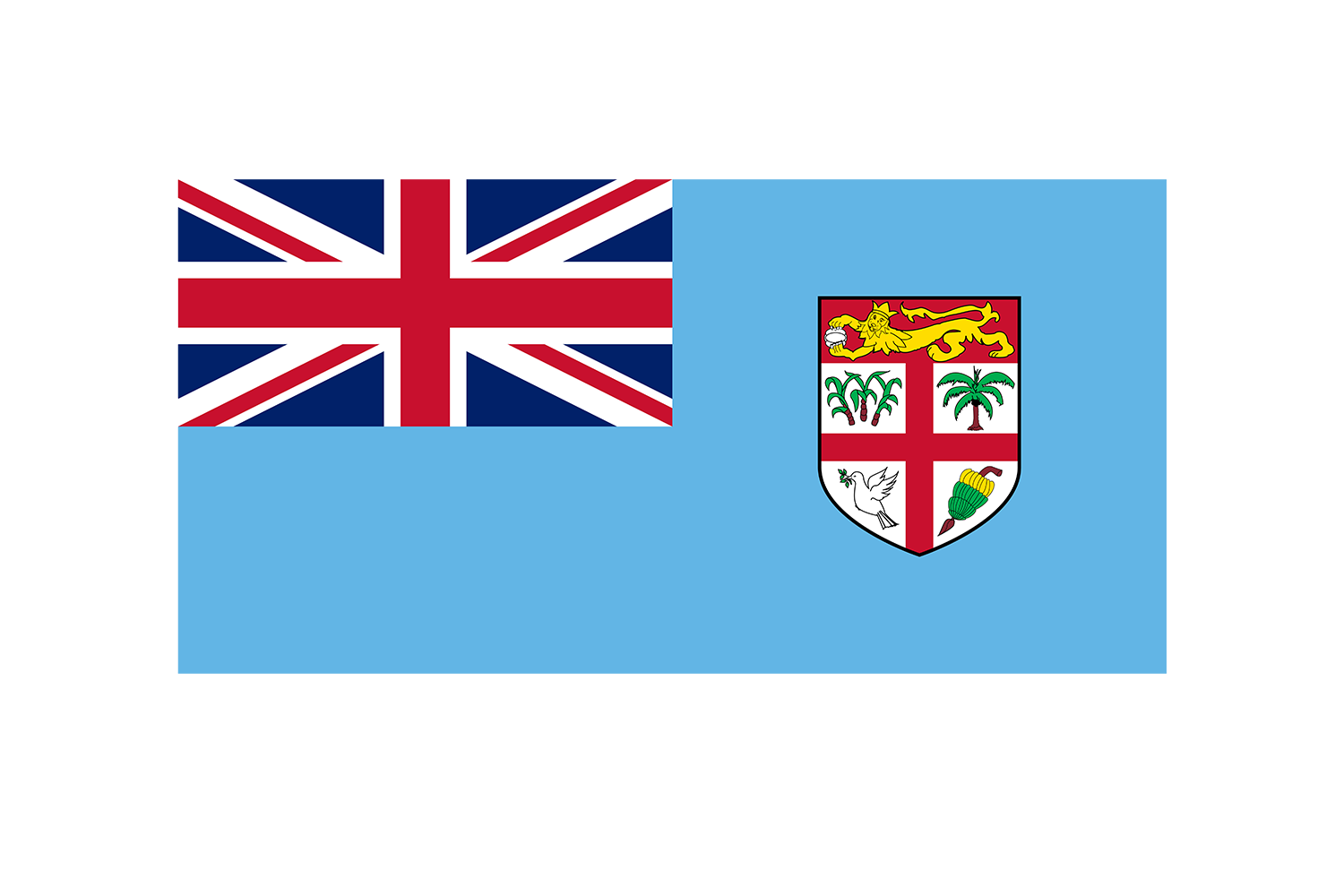 Fiji Flag DTF Printed