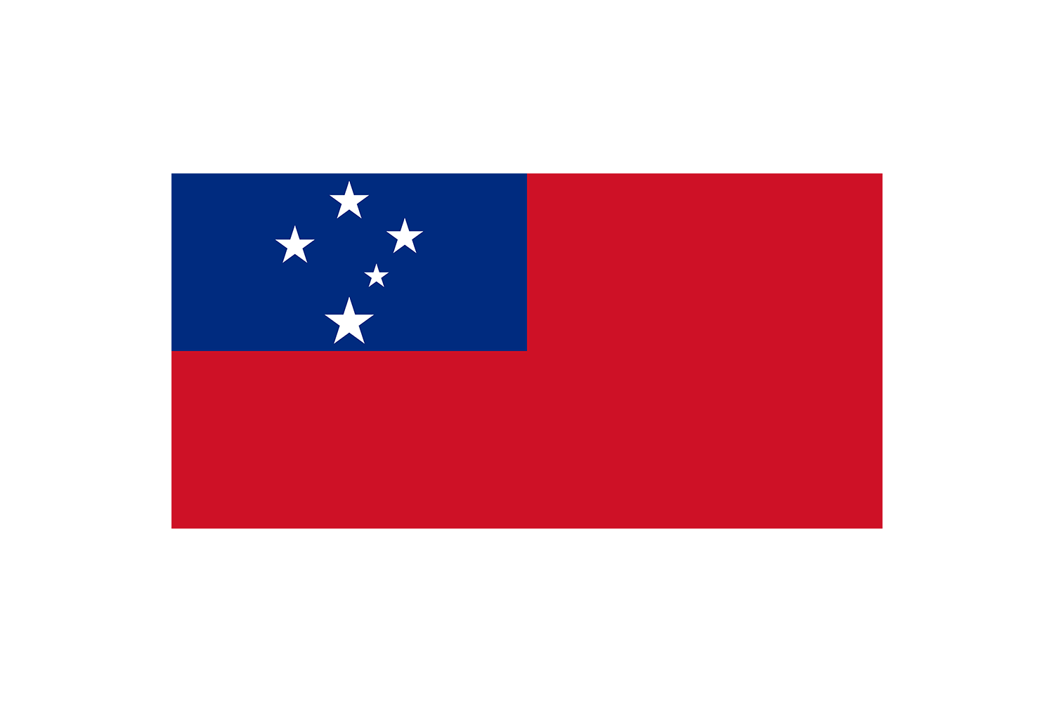 Samoa Flag DTF Printed