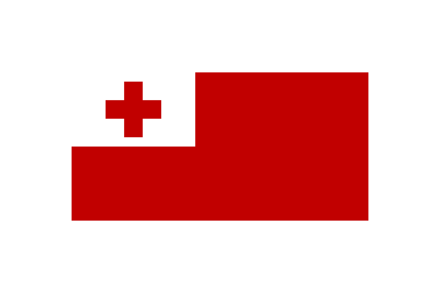 Tonga Flag DTF Printed